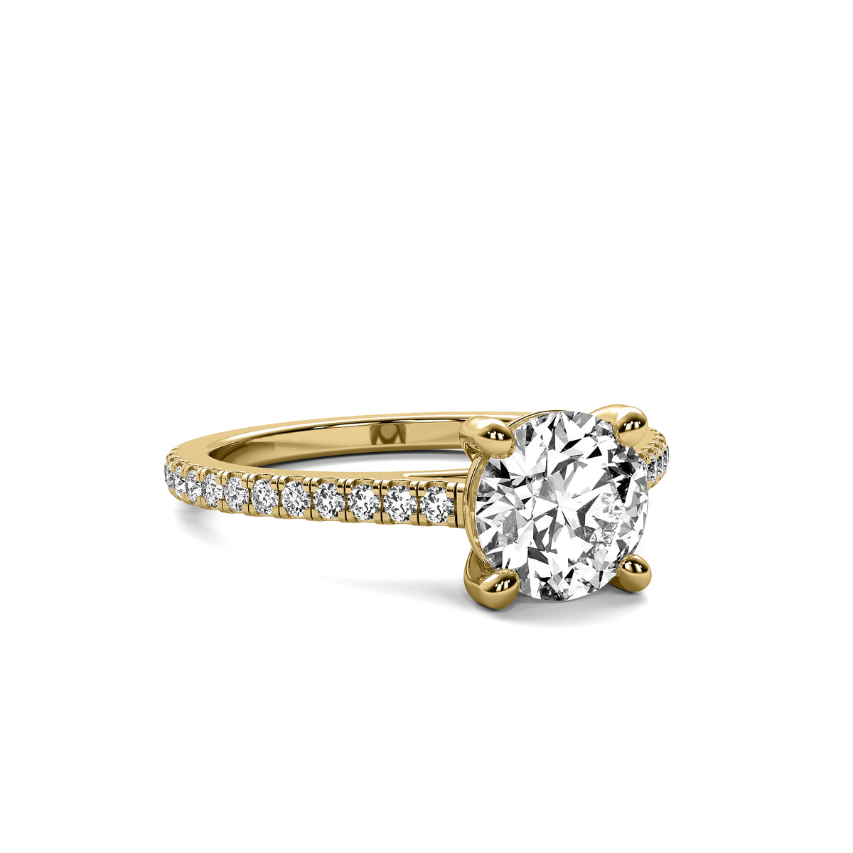 Classic Accent Round Diamond Ring