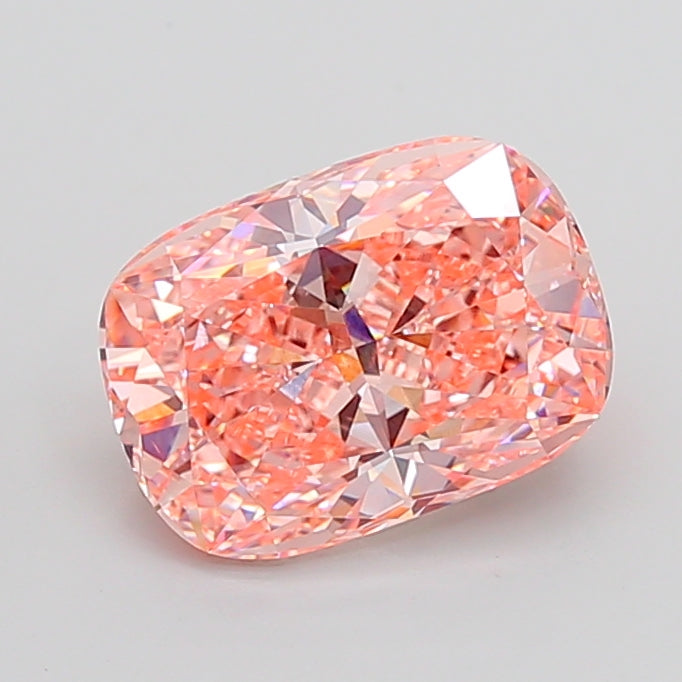 Fancy Vivid Pink Cushion Lab Diamond-KB36-11