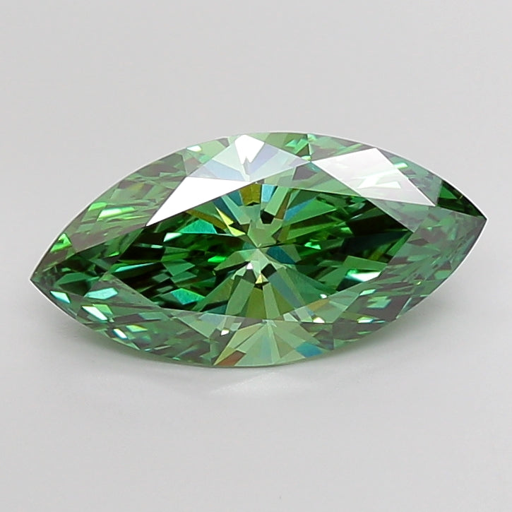 Fancy Vivid Green Marquise Lab Diamond-KB36-12-Y