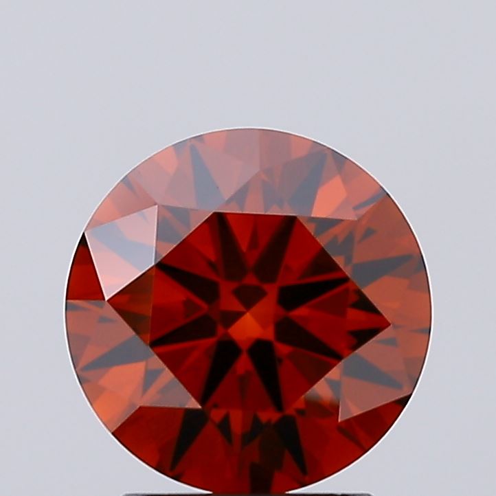 Fancy Vivid Orange Round Lab Diamond-A20-89