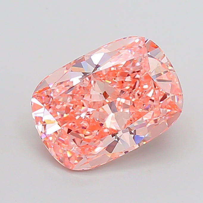 Fancy Vivid Pink Cushion Lab Diamond-KB36-15