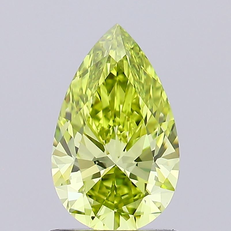 Fancy Intense Green Pear Lab Diamond-A19-302